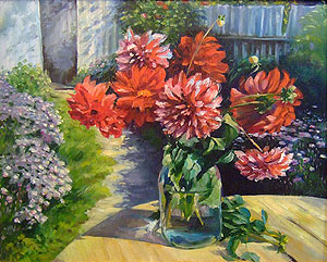 георгины by . 