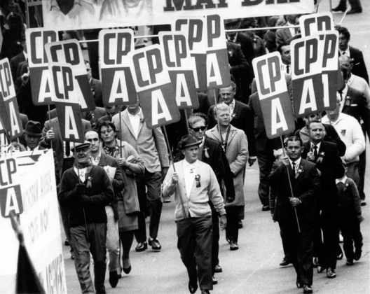 Коммунистическая партия Австралии, первомайское шествие, 1966 год. Фотография с сайта regnum.ru