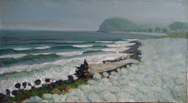 Корж Е. Н. После шторма. Сидими 42х78 1990 by . 