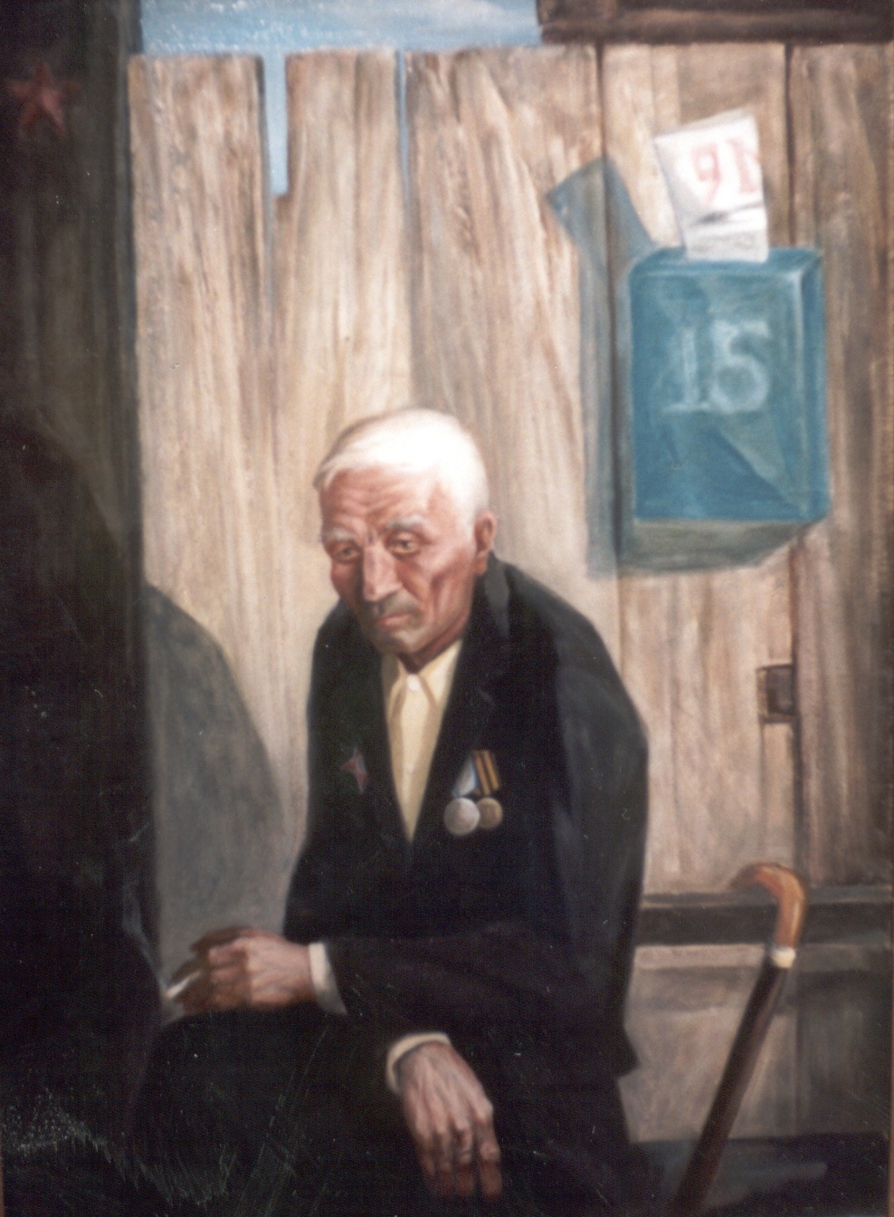 Гунзенов А. В. 9 мая. Х. м. 80х60. 2005 by . 