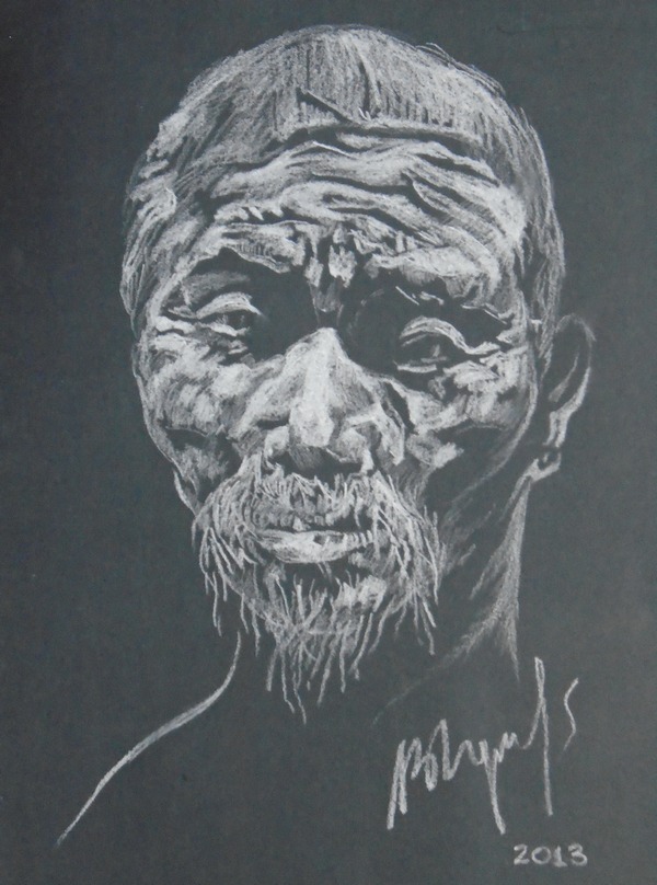 Гунзенов А.В. Из рода Удэгэ. 2013г.,черн.бум.,санг.,60х40 by Copyright 2009. 